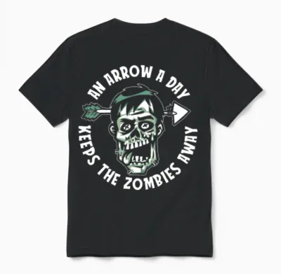 Zombie Funny Unisex T-Shirt - Black