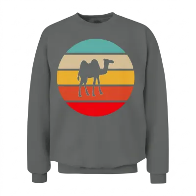 Camel Retro Unisex Sweatshirt - Graphite Heather
