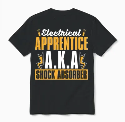 Electrical Engineering Electrical Apprentice A.k.a Unisex T-Shirt - Black