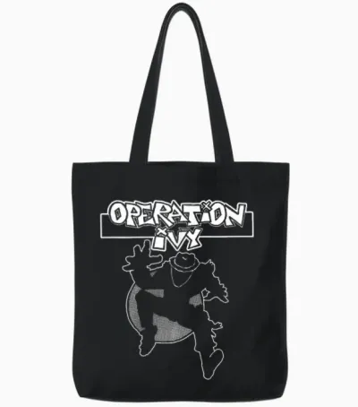Operation Ivy - Official Merchandise - Ska Man Tote Bags - Black