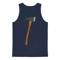 Axe Unisex Tank Top - Navy – 1