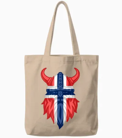 Norwegen 2026 Norwegische Flagge Fans Fjorde Outdoor Reisen Tote Bags - Natural