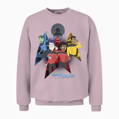 Star Trek: Lower Decks Delta Badge Group Unisex Sweatshirt - Light Pink