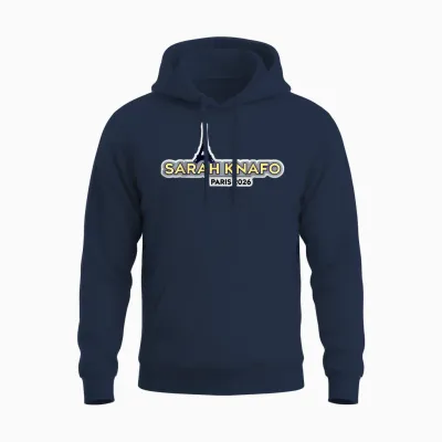 Sarah Knafo - Paris 2026 Unisex Hoodie - Navy
