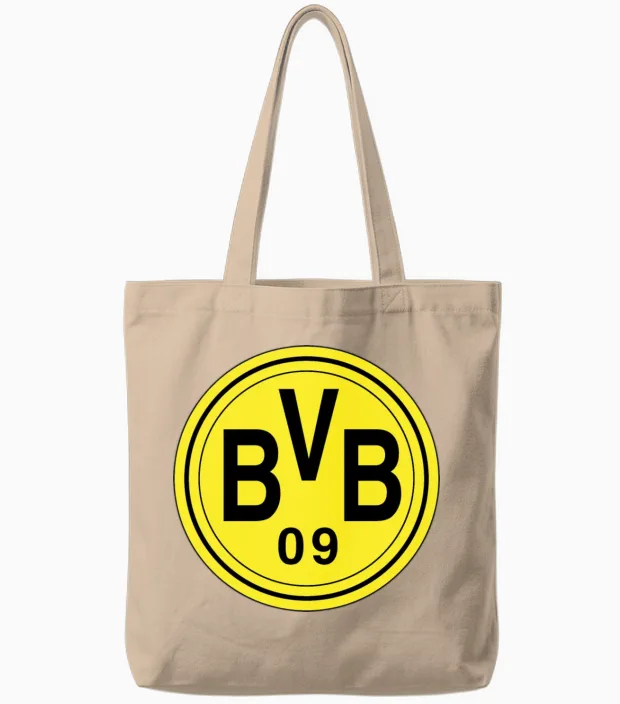 Borussia Dortmund Tote Bags in Natural