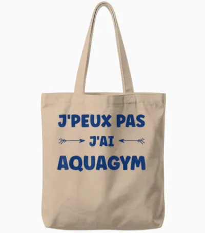 Sport Aquagym Swimming Humour J'peux Pas J'ai Aquagym Tote Bags - Natural