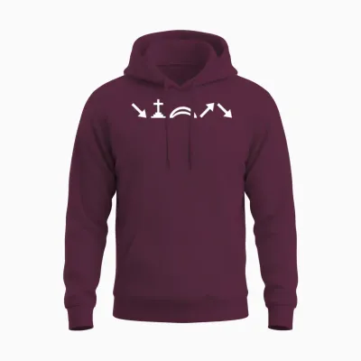 He Came Died Arose Ascended Coming Back Christian Unisex Hoodie - Maroon