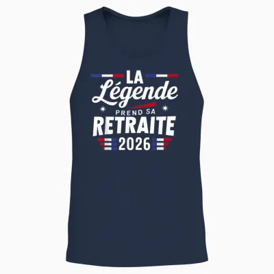 The Legend Retires 2026 Retired 2026 Unisex Tank Top - Navy