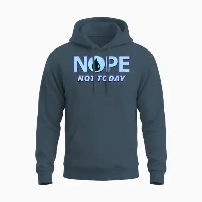 No, Heute Nicht | Magic Tcg Blue Mana Funny Unisex Hoodie - Dark Heather