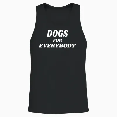 Dogs for Everybody Unisex Tank Top - Black