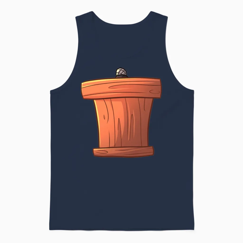 Graduation Podium School & Gift Unisex Tank Top in Navy