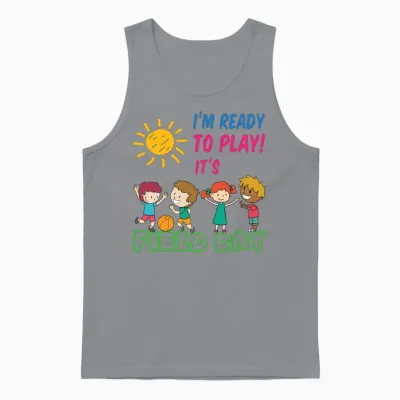 Ready to Play It's Field Day Unisex Tank Top - Sport Grey