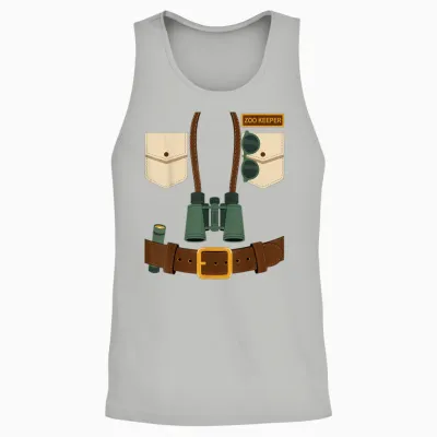 Zookeeper Halloween Costume Unisex Tank Top - Ash