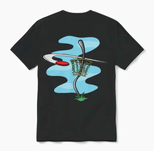 Disc Golf Unisex T-Shirt in Black