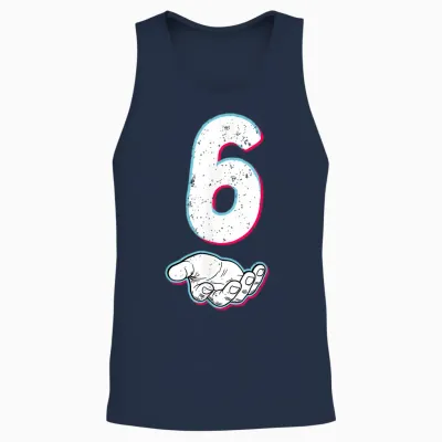 Number 67 Matching Six Seven 6 7 Meme 6 7 Halloween Costume Unisex Tank Top - Navy