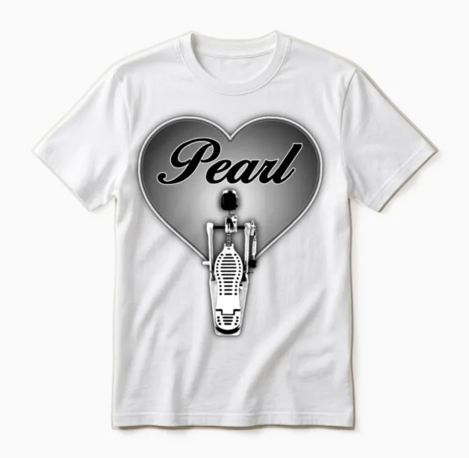 Pearl in Heart Unisex T-Shirt in White