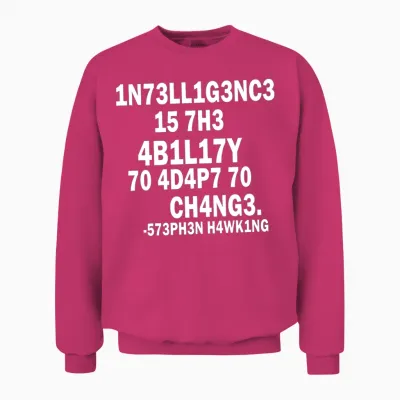 Stephen Hawking T-Shirt | Intelligence Unisex Sweatshirt - Heliconia
