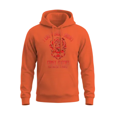 I Like Murder Shows Comfy Clothes Unisex Hoodie - Orange