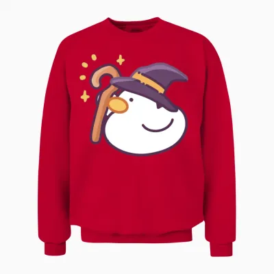 Wizarduck Funny Halloween Unisex Sweatshirt - Red