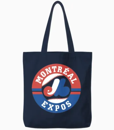Montreal Expos 1969 Tote Bags - Navy