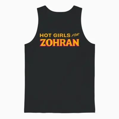 Hot Girls for Zohran Mamdani Zohran for Nyc Mayor 2025 Unisex Tank Top - Black