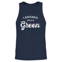 Legends Wear Green Team Spirit Game Gear Color War Unisex Tank Top - Navy – 2
