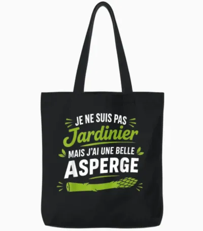 Je Ne Suis Pas Jardinier Drole Humour Citation Beauf Tote Bags - Black