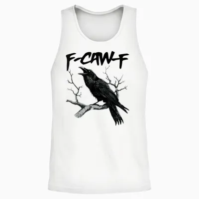F-Caw-F Unisex Tank Top - White