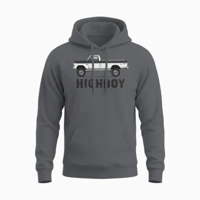 Higboy Raven Black Unisex Hoodie - Charcoal