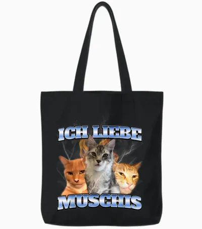 Ich Liebe Muschis Tote Bags - Black