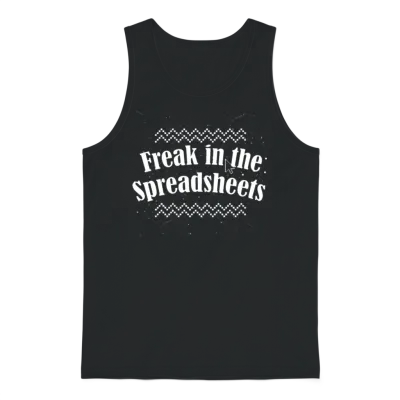 Freak in the Spreadsheets Unisex Tank Top - Black