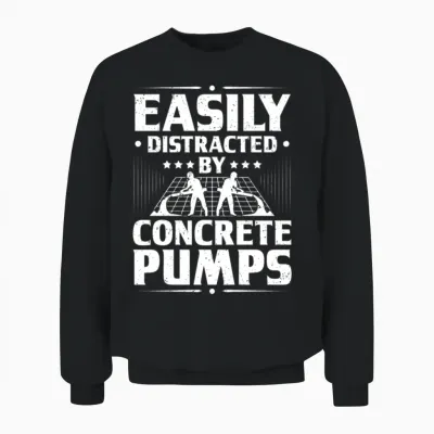 Concrete Worker Concreter Concrete Builder Unisex Sweatshirt - Black