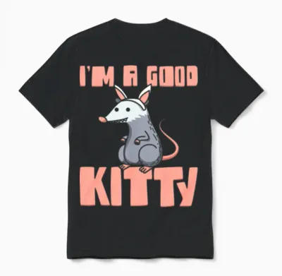 Opossum Funny Opossum Unisex T-Shirt - Black