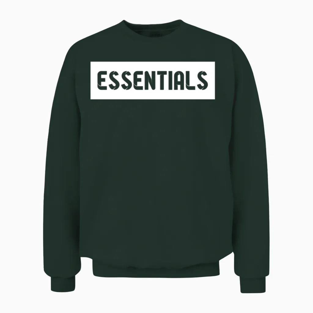 Essentials Unisex Sweatshirt in Forest