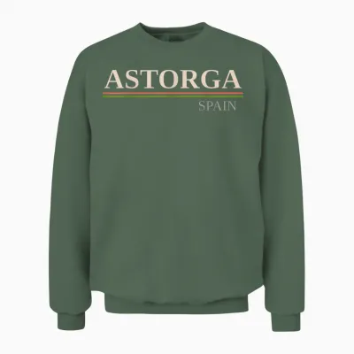 Astorga Espagne Unisex Sweatshirt - Military Green