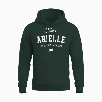 Team Arielle Lifetime Mitglied Lustiger Name Arielle Unisex Hoodie - Forest