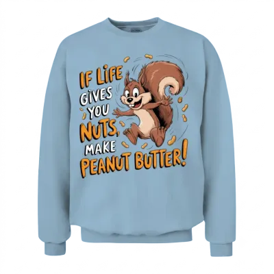 Funny Squirrel Unisex Sweatshirt - Light Blue