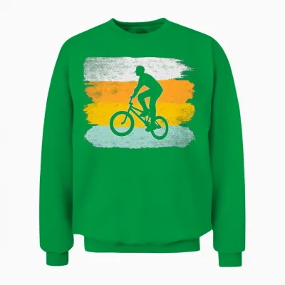 Bmx Retro Unisex Sweatshirt - Irish Green