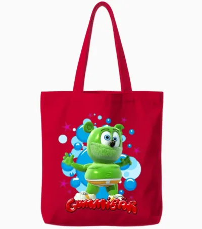 Gummibär Bubbles Tote Bags - Red