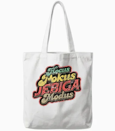 Balkan Jugo Spruch - Hocus Pokus Jebiga Modus T-Shirt, Black Tote Bags - White