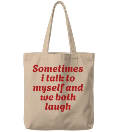 Funny Quotes Tote Bags - Natural