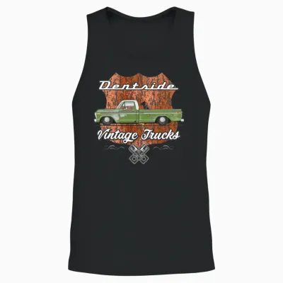 Dentside Limestone Green Unisex Tank Top - Black