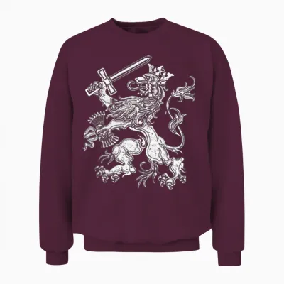 Dutch Lion of the Netherlands Holland Holland Orange T-Shirt, Orange, S Unisex Sweatshirt - Maroon