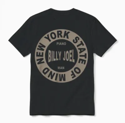 Billy Joel - New York State of Mind Unisex T-Shirt - Black