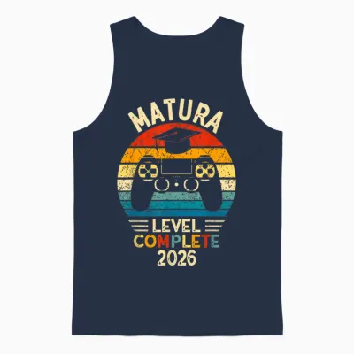 Matura Level Complete 2026 Unisex Tank Top - Navy