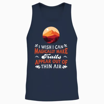 Hiking Trails Outdoor Hike Hiker Unisex Tank Top - Navy