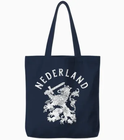 Nederland Niederlande Löwe Holland Vintage Orange Tote Bags - Navy