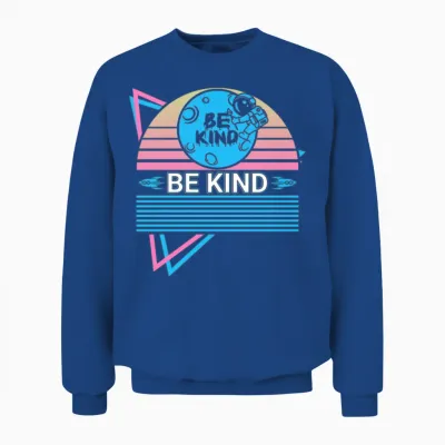 Astronaut Retro Unisex Sweatshirt - Royal