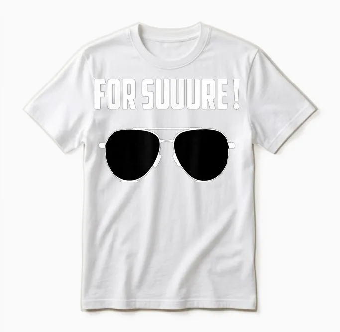 For Sure Emmanuel Macron Bezel Unisex T-Shirt in White