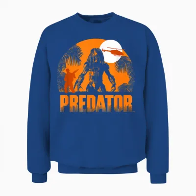 Predator Iconic Predator Haunt Silhouette Big Chest Unisex Sweatshirt - Royal